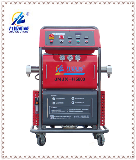 江蘇立式儲(chǔ)罐防腐蝕聚脲噴涂機(jī)(圖1) H5800型立式儲(chǔ)罐聚脲施工機(jī)器